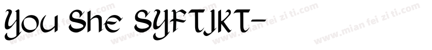 You She SYFTJKT字体转换
